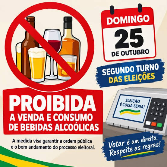 Justi&ccedil;a Eleitoral de MT pro&iacute;be comercializa&ccedil;&atilde;o de bebidas alco&oacute;licas domingo dia 25 das 7h as 16h - Porto Not&iacute;cias