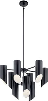 Kichler 52162bk Trentino Contemporary Black Chandelier Light Kic 52162bk