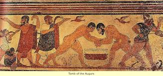 Etruscan Tomb Paintings Ancient Man And His First Civilizations Ancient Ancient Romans Ancient History