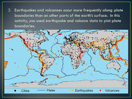 The earthquakes and volcanoes are concentrated in certain areas, the west coasts of north and south america, the border between europe and africa and in the islands of the pacific. Activity 44 Challenge How Can You Use Earthquake And Volcano Data To Map The Earth S Plates Key Vocabulary Lithosphere Plates Glue In Ss 44 1 Read Ppt Download