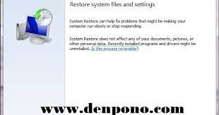 Cara memperbaiki komputer dengan system restore. Cara Memperbaiki Komputer Dengan System Restore Denpono Blog