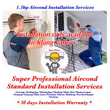 Safe and convenient way to complete your aircon servicing project. Super Professional 1 5hp Aircond Installation Services Wall Split Air Conditioner Standard Installation Services With In 10ft Copper Piping Lazada