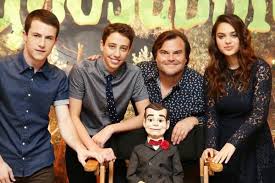 Slappy The Dummy Jack Black Dylan Minnette Ryan Lee Odeya Rush Goosebumps Movie 2015 Goosebumps The Movie Goosebumps Movie Captions