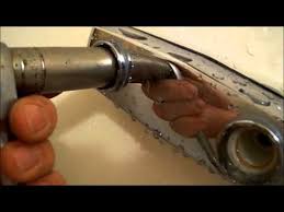 Installing a new mobile home shower pan is almost identical to installing the shower pan in a traditional home, except that homeowners can access the plumbing pipes underneath a mobile home. First Video Of 2013 Shower Faucet Repair Part One Youtube
