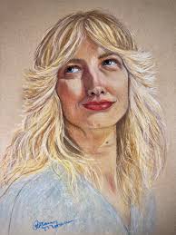 I'm so pleased that I was able to join the Pretentious Cleveland Portrait  Group. They have some fantastic sitters and provide lots of great reference  photos. This is Ginny who sat a