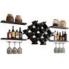 The suspension has one, two or three rows and can be mounted in the ceiling or a wine glass holder fits well into the bar and wine cellar. 1