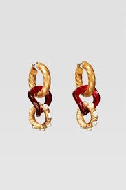 Pendientes Aros Efecto Carey Perlas Edicion Limitada Bisuteria Accesorios Mujer Zara Espana Zara Halka Kupe Kupe