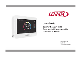 Comfortsense® 8500 commercial programmable thermostat / page 2. User Guide Lennoxpros Com Manualzz