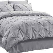 In a variety of styles and colors, complete bedding sets from bed bath & beyond make it easy to find the perfect ensemble of linens to suit your style. Bedsure King Comforter Sets King Size Comforter Set King Comforter 8 Pieces Grey 1 Bed In A Bag 102x90 Inches 2 Pillow Shams 1 Flat Sheet 1 Fitted Sheet 1 Bed Skirt 2 Pillowcases Walmart Com Walmart Com