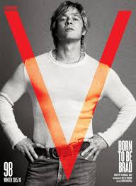 Why did brad pitt wear a white shirt? Brad Pitt 2015 V Magazine Photo Shoot The Fashionisto