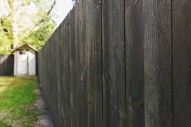 Staining Our Fence Black Yellow Brick Home Staining Wood Fence Fence Cedar Fence Stain
