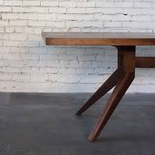 Solid Walnut Dining Table With Angled Legs Dining Table Walnut Dining Table Walnut Table