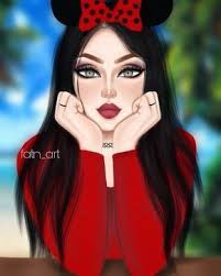 عيونكم كبار لو صغار fashionyista صور كارتونية للحلوات منشن لصديقاتك تشوفهن معك خلفيات وصور جميلة cute girl drawing sarra art girly art