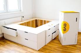 Diy Ikea Hack Plattform Bett Selber Bauen Aus Ikea Kommoden Werbung Ikea Diy Bett Selber Bauen Kleine Schlafzimmer Organisation