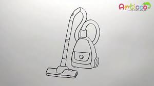 How To Draw Vacuum Cleaner Step By Step Youtube
