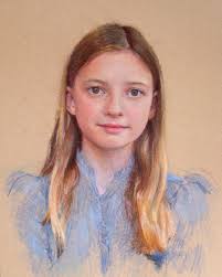 ⭐️ It's Fresh off the Easel Friday! ⭐️ Portraits, Inc. artist Mary Morvant  beautifully incorporated this precious girl's creative spirit into her  portrait, working with her parents to add some of her