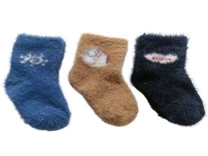 Cdeck Baby Rabbit Wool Anti-Skid Winter Socks |3 Pair Pack