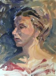 Original Oil Painting of Ballerina/young Woman Figurative in  Impressionistic Style. 12 X 16 by North Carolina Artist Angela Tommaso  Hellman