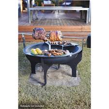 Fire pit and grill combo. Ixl Pit N Grill Deluxe Fire Pit Kit Bunnings Australia