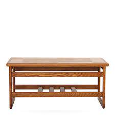 The design was influenced by japanese minimalist aesthetics. Arcadia Small Coffee Table Amber White Tile Top In Medium Oak Finish Occasional Tables Fishpools