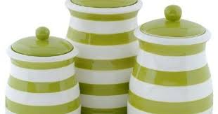 Black And White Striped Kitchen Canisters Green White Stripe Ceramic Kitchen Canister Set Apple Green Kitchen Ceramic Kitchen Canisters Green Kitchen Canisters