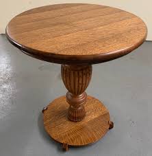 Check spelling or type a new query. Antique Solid Tiger Oak Pedestal Side Table 24x27h Etsy