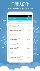 Hifont es una aplicación que te ofrece una gran variedad de fuentes tipográficas para . Hifont Fuentes De Letras Cambiar Letras For Android Apk Download