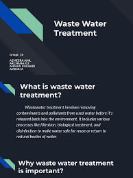 Waste Water Treatment