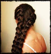 A Variation Of A Mermaid Braid Usually Its Done With A Dutch Braid But Try It With A Regular One And Add The F Really Long Hair Braids Pictures Mermaid Braid