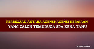 Akibatnya, seseorang yang berbadan kurus akan mengalami stres dan justru semakin menurunkan berat badannya. Perbezaan Antara Agensi Agensi Kerajaan Yang Calon Temuduga Spa Kena Tahu Edu Bestari