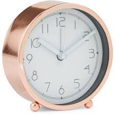 New Look Rose Gold Round Clock Gold Home Accessories Gold Home Decor Clock