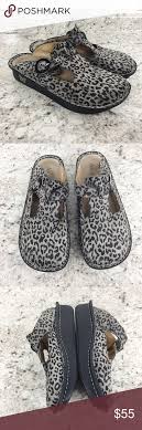 Alegria Cheetah Miles Clogs Size 40 Great Used Condition