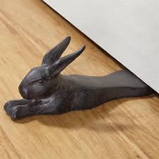 Cast Iron Rabbit Doorstop Decorative Doorstop Animal Door Wedge Door Stopper Spi Bunny Statue Door Stop Cast Iron Doorstop