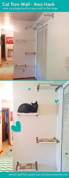 Ikea is like an adult's playground, i just love walking though. Cat Tree Wall Ikea Hack A Tutorial Cat Wall Shelves Cat Hacks Cat Tree
