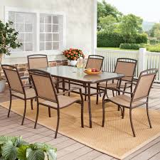 Maybe you would like to learn more about one of these? Mainstays Sand Dune 7 Piece Outdoor Patio Dining Set Walmart Com Walmart Com
