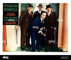 THE KENNEL MURDER CASE, from left, Charles Wilson, Spencer Charters,  William Powell, Robert McWade, 1933 Stock Photo - Alamy