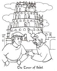 Two Man Argue In Front Of Tower Of Babel Coloring Page Kids Play Color Coloring Pages For Kids Coloring Pages Inspirational Tower Of Babel