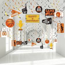 5 out of 5 stars. 30 Pieces Basketball Party Hanging Swirls Decorations Slam Dunk Sports Theme Party March Madness Party Cutouts Hanging Foil Swirls Decorations For Teenagers Favor Birthday Party Supplies Toys Games Party Supplies Kiririgardenhotel Com