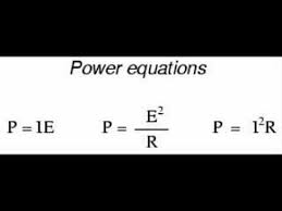 Electric Power Formulae Power Formula Power Equation Power