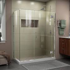 Home hardware's got you covered. Dreamline Unidoor X 72 In H X 48 In W Frameless Hinged Chrome Shower Door Clear Glass In The Shower Doors Department At Lowes Com