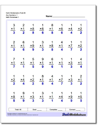 Multiplication Worksheets That Support The Concepts In Dad S Eight Simple Rules For Learning Mul Math Worksheets Multiplication Worksheets Math Fact Worksheets