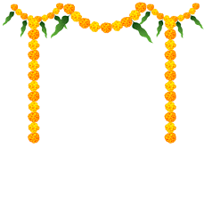 Trujen Png Indian Flower Garland Yellow Decoration Flower Transparent Background Png Images Flower Dec Flower Frame Png Flower Border Png Flower Decorations