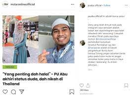 Namun untuk satu kes ini, perceraiannya disambut dengan ucapan 'padan muka' oleh netizen. Pu Abu Dah Nikah Di Thailand Sebenarnya Gosip Socmed Hiburan Trending Cari Infonet