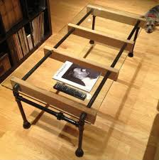 To build the legs, you'll need two flange fittings and a length of pipe for each. 4 Useful Pipe Furniture Ideas Caster Connection