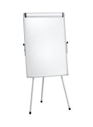Shop Partner Presentation Board With Flip Chart Stand White