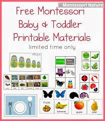 I have compiled over 100 montessori inspired activities for toddlers from the age of 1 to 2.5 years old. Free Montessori Baby Toddler Printable Materials Montessori Toddler Activities Montessori Baby Montessori Lessons
