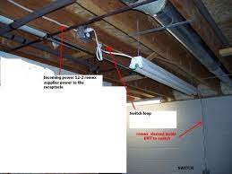 Adding Wall Outlets Unfinished Basement Unfinished Basement Wall Outlets Basement Ceiling