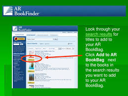 Accelerated reader book finder find an accelerated reader book that your child may take a test on at school. Ppt Quick Search The Quick Search In Ar Bookfinder Allows You To Search On Keywords To Generate A List Of Results That Match Powerpoint Presentation Id 1779076