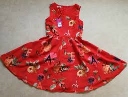 The contrast straps sit beautifully against the striking secret trellis pattern whilst the. Baker By Ted Baker Girls Red Floral Print Dress Age 10 Years For Sale Online Ebay