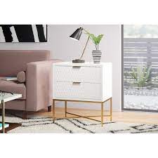 Engineered and crafted here in the u.s.a., the marshall bedroom blends timeless farmhouse styling with an updated color palette. Allmodern Capra 2 Drawer Nightstand Reviews Wayfair
